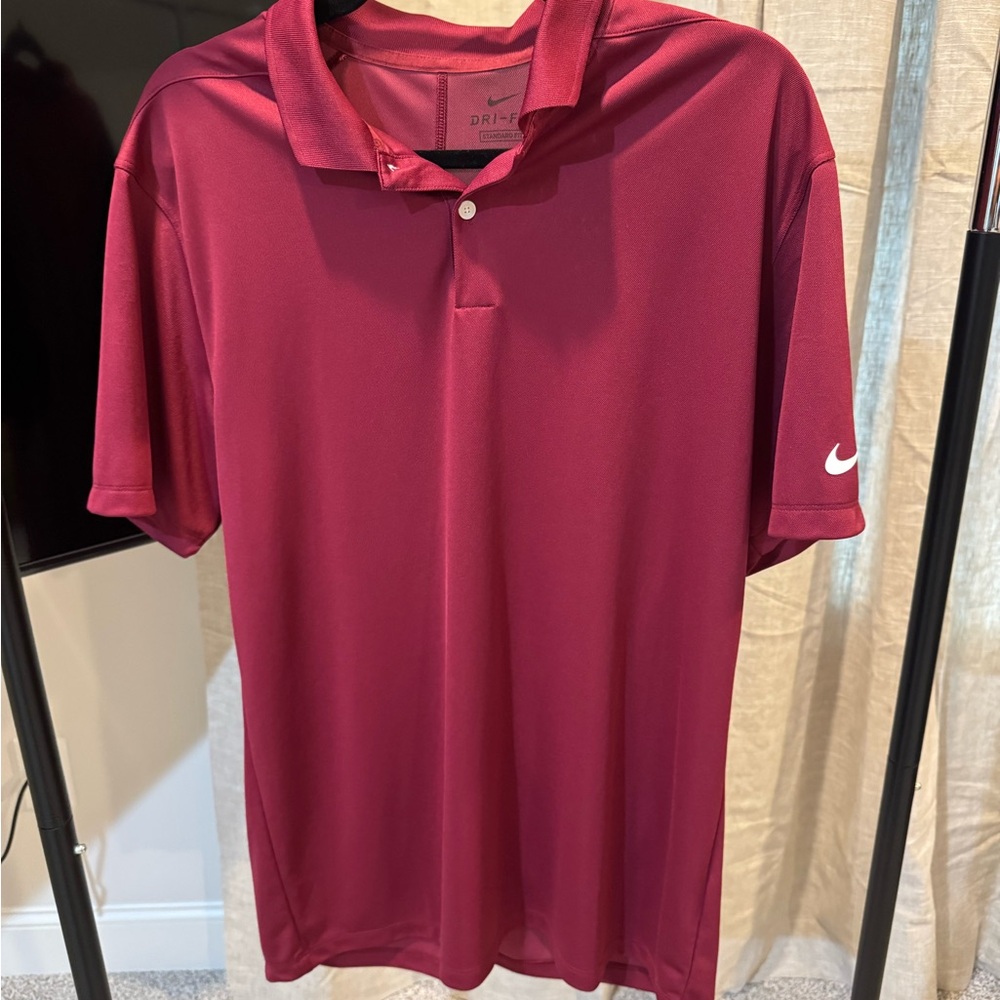Nike Men's Burgundy Polo Shirt